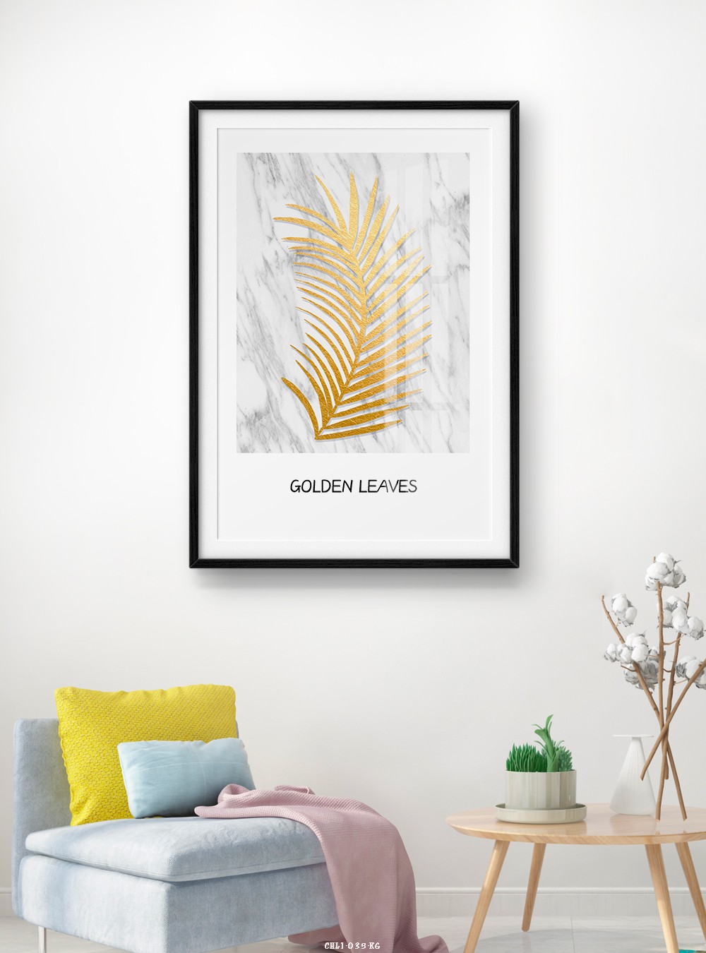 Hoa lá tranh vẽ CHL1-035-KG